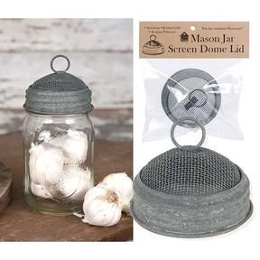 Mason Jar Screen Dome Lid - Barn Roof - 3''dia. x 3''H – Brownsland Farm Beans Seeds, Garlic Keeper, Chalk Paint Mason Jars, Thrift Store Outfits, Diy Hanging Shelves, Mason Jar Flowers, Diy Chalk Paint, Diy Wall Shelves, Closet Organization Diy