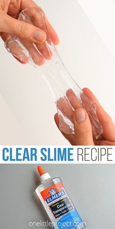 Diy Clear Slime, Slime Recipe Videos, Clear Glue Slime, Fluffy Slime Recipe, Slime No Glue, Easy Slime Recipe, Diy Slime Recipe, Contact Lens Solution, Slime For Kids