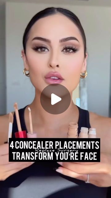 Ruby Kaur on Instagram: "#concealer#tipsandtricks#useitandimproveit#concealertutorial#❤️" How To Conceal Your Face, Concelear Makeup Placement, How To Use Concealer, Makeup Facelift, Concealer Placement, Concealer Hacks, Conturing Makeup, Concealer Tips, Simple Eyeshadow Tutorial