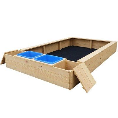 Sand & rock play with storage. Sand Rock, Sand Pit, Outdoor Play Areas, Storage Tubs, Kids Outdoor Play, Natural Playground, Garden Types, Outdoor Play Equipment, Backyard Playground