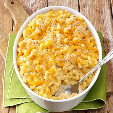 Herbed Macaroni and Cheese Recipe -Besides being a really easy recipe to make, it tastes very good, too! This is not your ordinary, run-of-the-mill macaroni and cheese. The herbs and spices, along with the sour cream, give the dish a wonderful flavor. Serving it with toasted pita bread and salad makes this one of our family's favorite meals, and it's been in the family for a very long time! —Nancy Raymond, Waldoboro, Maine Soft Food For Braces, Braces Food, Mac Cheese Recipes, Macaroni N Cheese Recipe, Soft Foods, Mac And Cheese Recipe, Soft Food, Mac N Cheese Recipe, Macaroni Cheese