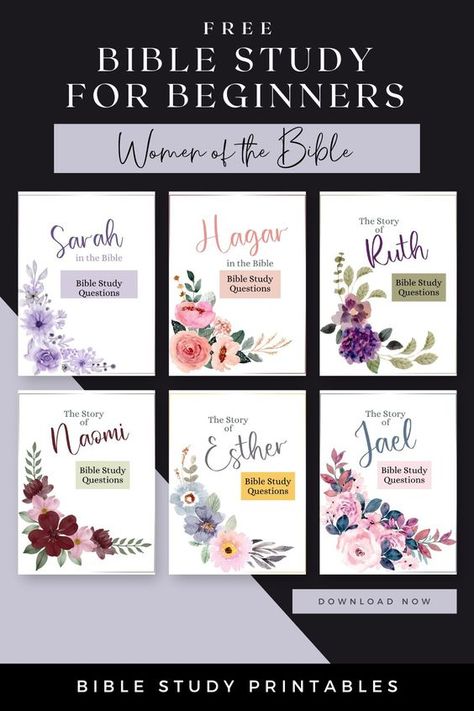 Take a deeper dive into the amazing stories of courage and faith from these short studies on the women of the Bible. Go even deeper with study and reflection questions crafted perfectly for beginners. Kjv Womens Bible Study, Bible Study For Beginners Women, Weekly Bible Study Plans For Women, Womens Bible Study Ideas Free Printable, Bible Study Guide For Women, Women Of The Bible Study, Bible Study Plans For Beginners, Ruth Bible Study, Bible Study For Beginners