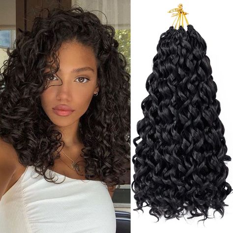 The Best Crochet Hair To Buy, Crochet Styles For Black Women Short, Gogo Curl Crochet Hair, 2023 Crochet Hairstyles, Long Crochet Hairstyles, Curly Crochet Hairstyles For Black Women, Wavy Crochet Hair, Curly Crotchet Hairstyles, Types Of Crochet Hair