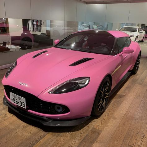 Pink Aston Martin, Pink Bmw, Pink Car Interior, Pink Seat Covers, Pink Ferrari, Pink Lamborghini, Austin Martin, Pink Cars, Pink Car Accessories