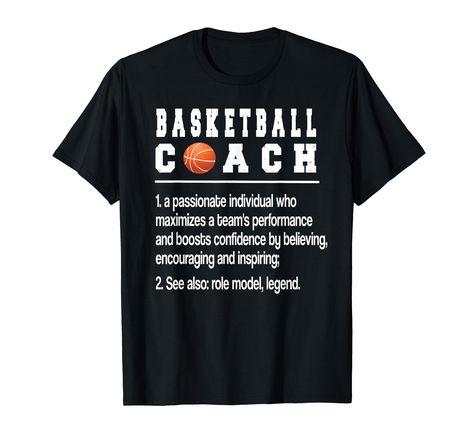 PRICES MAY VARY. Perfect choice to show appreciation for a proud basketball coach, who coaches a basketball team. Awesome basketball coaching idea for the best basketball coach. Lightweight, Classic fit, Double-needle sleeve and bottom hem Cheer Coach Shirts, Basketball Coach Gifts, Wrestling Coach, Cheerleading Coaching, Funny Basketball, Coach Shirts, Cheer Coaches, Basketball Funny, Baseball Coach