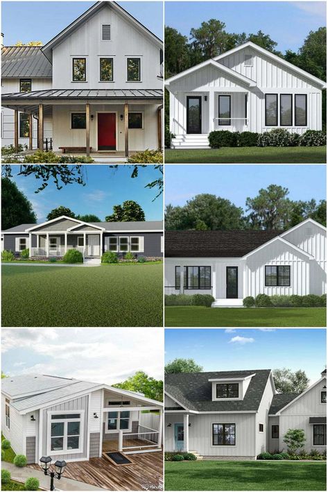 🏡✨ Discover stunning farmhouse prefab homes that flawlessly merge style and function! 🌾🔨 https://buildgreennh.com/farmhouse-prefab-homes/ Farmhouse Prefab Home, Pre Fabricated Homes Modern, Prefab Homes Farmhouse, Prefab Farmhouse, Pre Fab Homes, Prefab Homes Affordable, Prefab Home, Modern Farmer, Modern Prefab Homes