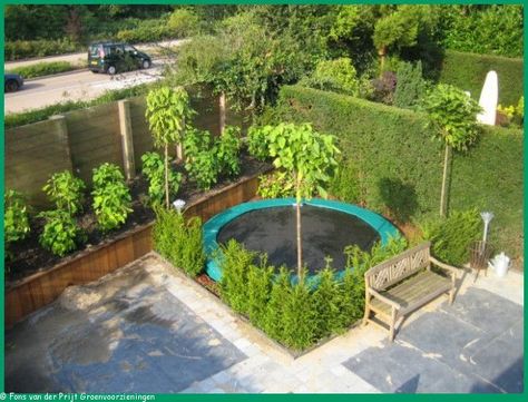 Small Garden Trampoline, Garden Trampoline, Backyard Trampoline, Search Google, Backyard Playground, Family Garden, Have Inspiration, Backyard Farming, Backyard Garden Design