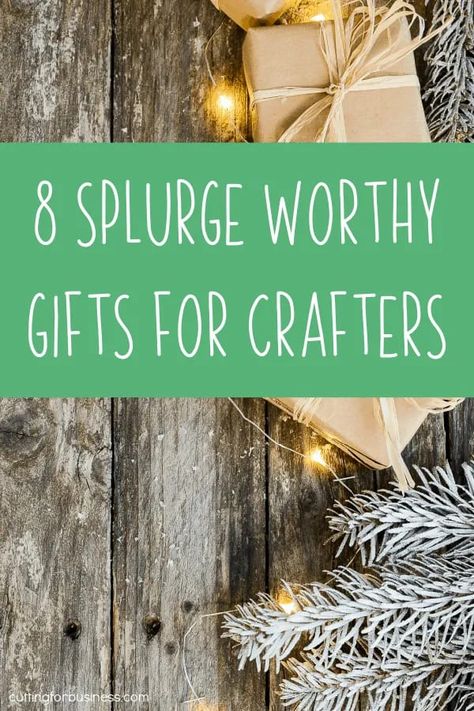 8 Splurge Worthy Gifts for Crafters - Silhouette - Cricut - Glowforge - by cuttingforbusiness.com. Gifts For Crafters, File Binder, Power Tool Set, Personalized Letters From Santa, Dream Items, Crafter Gift, Christmas Elves, Work Boxes, Glitter Ornaments