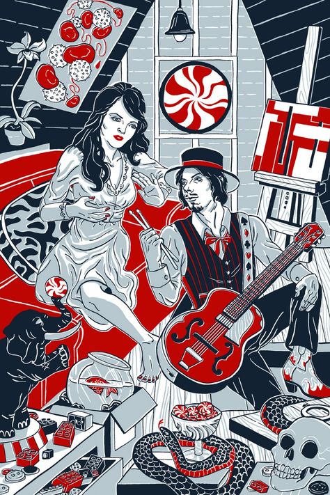 White Stripes Band, Meg White, Striped Art, Band Wallpapers, Portfolio Images, Stripes Wallpaper, The White Stripes, Poetry Book, Jack White