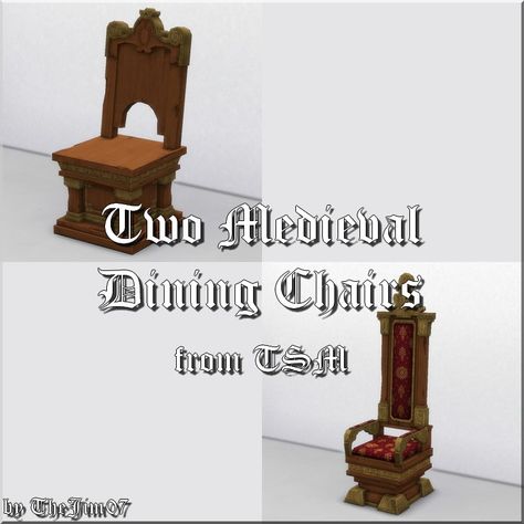 Sims 4 Bar, Medieval Chair, Sims 4 Medieval, Sims 4 Decades Challenge, Sims Medieval, Tudor Era, Sims 4 Game Mods, Tudor History, Save Outfits