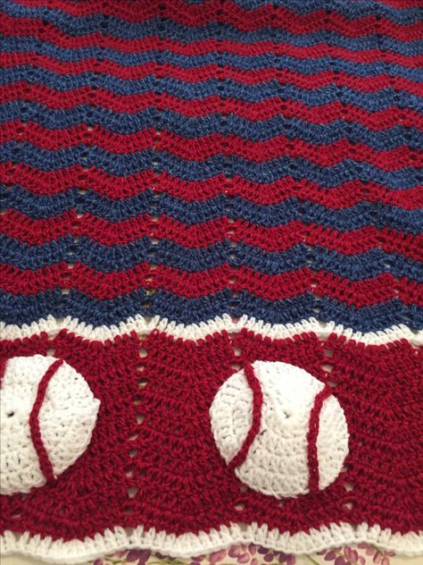 Upload your finished projects, keep track of current projects and seek support from other community members from around the world! Crochet Baseball Baby Blanket, Baseball Crochet Blanket, Baseball Crochet Blanket Pattern, Crochet Baseball Blanket Pattern Free, Crochet Baseball Blanket, Baseball Baby Blanket, Crochet Football, Baby Boy Crochet Blanket, Baby Afghan Crochet