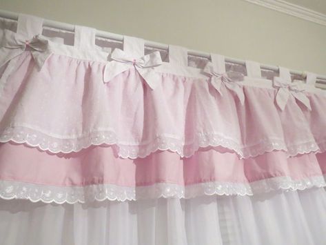 Dream Bedroom Inspiration, Cute Bedroom Decor, Cute Room Ideas, Kawaii Room, Pink Room, Valances, Curtain Designs, Cute Room Decor, Room Ideas Bedroom