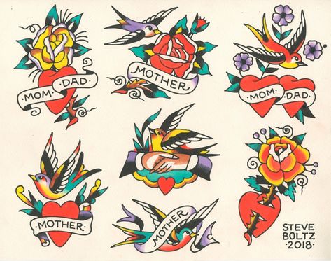 Here’s Where To Get Your Post-Lockdown Tattoo | GQ Smith Street Tattoo, Traditional Tattoo Banner, Traditional Swallow Tattoo, American Traditional Tattoo Flash, Tattoo Banner, Tattoo Catalog, Traditional Tattoo Inspiration, Vintage Tattoo Design, Traditional Tattoo Flowers