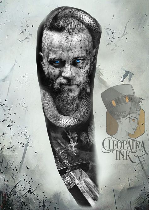 Vikings Ragnar Tattoo, Ragnar Lothbrok Tattoo Design, Ragnar Tattoo Design, Viking Warrior Tattoo Design, Vikings Tattoo Design, Viking Tattoo Ideas For Men, Ragnar Tattoo, Ragnar Lothbrok Tattoo, Viking Drawings