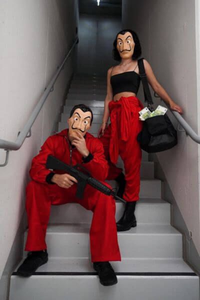 30 Halloween Funny Couple Costumes That You Need To Try Men And Women Halloween Costumes, Quick Halloween Couple Costumes, Incredible Couple Costume, Lowkey Couples Costumes, Cupel Halloween Costume, Evil Couple Costumes, Unique Hot Halloween Costumes Couple, Couples Outfits Halloween, Creative Couple Costumes For Halloween