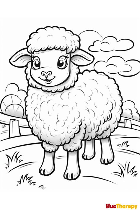 16 Free Printable Sheep Coloring Pages for Kids coloringpagesforteens #freeoprintables #seasonscoloringpages #coloringmagic. Sheep Drawing Simple, Sheep For Kids, Sheep Coloring Page, Kids Colouring Printables, Cute Coloring Pages For Kids, Farm Animals Pictures, Sheep Drawing, Character Outline, Farm Coloring Pages