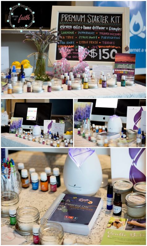 Young Living Expo Booth – Chattanooga, Tennessee, Drops Of Faith Essential Oil Party, Vendor Fair, Young Living Business, Vendor Ideas, Selling Essential Oils, Vendor Table, Essential Oils Business, Vendor Displays, Doterra Business