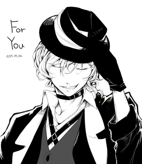 Nakahara Chuuya Chūya Nakahara, Nakahara Chuuya, Chuya Nakahara, Bungou Stray Dogs Characters, Dazai Bungou Stray Dogs, Chuuya Nakahara, Fancy Hats, Scary Art, Dazai Osamu