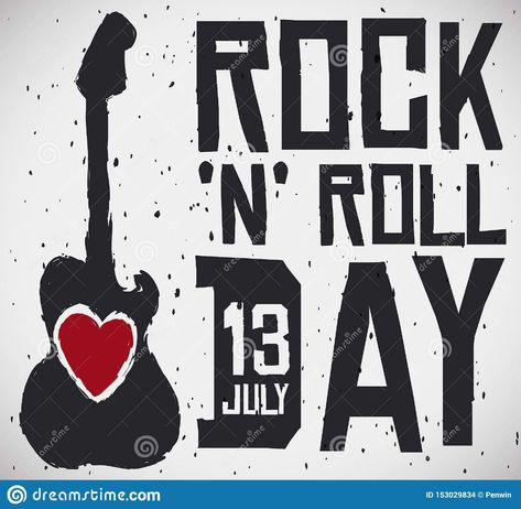 Red Paint, Rock N, Rock N Roll, Rock And Roll, Stock Vector, Vector Illustration, Black And Red