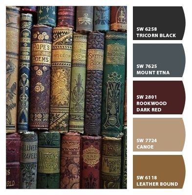 Paint colors from Chip It! by Sherwin-Williams Library colors! Library Colors, Library Branding, House Paint Design, Book Witch, Pocket Princesses, Sherwin Williams Colors, Old Library, Wedding Colours, Concept Map