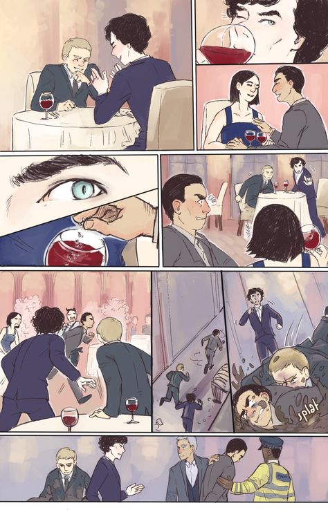 #johnlock #sherlock #watson #fanart 30 Day Otp Challenge, Sherlock Meme, Sherlock Tumblr, Sherlock Comic, Otp Challenge, Johnlock Fanart, John Lock, Sherlock Art, Elementary My Dear Watson