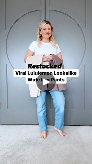 46K views · 1K reactions | These wide leg pants have gone viral! This pair from Amazon is so similar to the Lululemon Align wide leg pants for a 1/3 of the cost! They’re very comfortable and versatile! This would make a cute everyday or travel outfit!
I’m 5’3, 123 lb. wearing the small petite length in taupe.
Comment “LINKS” to receive a DM with ALL the links including the sneakers.
FYI: You will not see my messages if you are not following me or you have your messages restricted in privacy setting.

#amazonfashion #amazonfashionfinds #amazonfinds #founditonamazon #easyoutfit #founditonamazonfashion
#Affordablestyle #momfashionblogger #widelegpants #traveloutfit | Katrina Bowman|Style Tips and Affordable Fashion | trending_with_trina · Original audio My Messages, Lululemon Align, Look Alike, Style Tips, Travel Outfit, Amazon Fashion, Affordable Fashion, Simple Outfits, Leg Pants