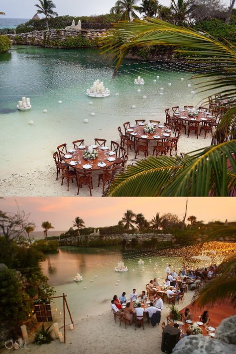 Cancun Wedding Dress Brides, Xcaret Wedding Photos, Xcaret Wedding Reception, Destination Wedding Activities, Mexico Wedding Inspiration, Hotel Xcaret Wedding, Hotel Xcaret Mexico Wedding, Mexico Wedding Reception, Xcaret Mexico Wedding