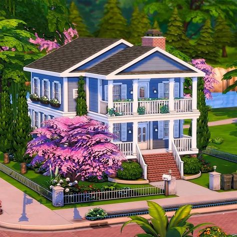 Sims Houses, Rose House, Sims Builds, Sims Ideas, Sims 4 House Design, Sims Building, Older Style, Willow Creek, Sims 4 Build