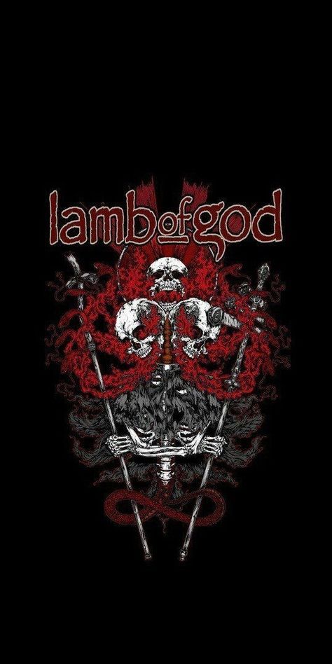 LAMB OF GOD Lamb Of God Wallpaper, God Wallpaper, Groove Metal, Heavy Metal Art, Lamb Of God, Extreme Metal, Heavy Metal Rock, Band Wallpapers, Metal Albums