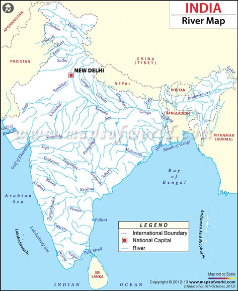 India River Map Indian River Map Outline, Indian Rivers Map, Indian River Map, Indian River Map Full Hd, Rivers Of India, India World Map, World Geography Map, Gk Knowledge, India Facts