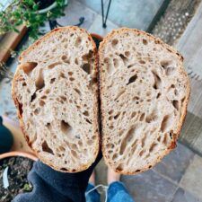 Beginner Sourdough Bread Recipe - Jesha's Lavash Bread Recipe, Simple Sourdough Bread, Beginner Sourdough, Simple Sourdough, Graham Flour, Whole Wheat Sourdough, Types Of Flour, Sourdough Baking, Sourdough Bread Recipe