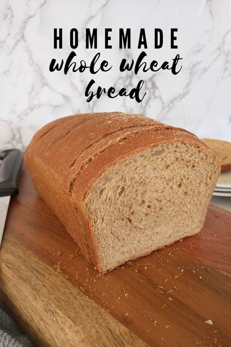 Best Whole Wheat Bread, Homemade Whole Wheat Bread, Brown Bread Recipe, Dairy Free Bread, Homemade Bread Recipe, Honey Wheat Bread, Spelt Bread, Wheat Bread Recipe, Homemade Bread Recipes Easy