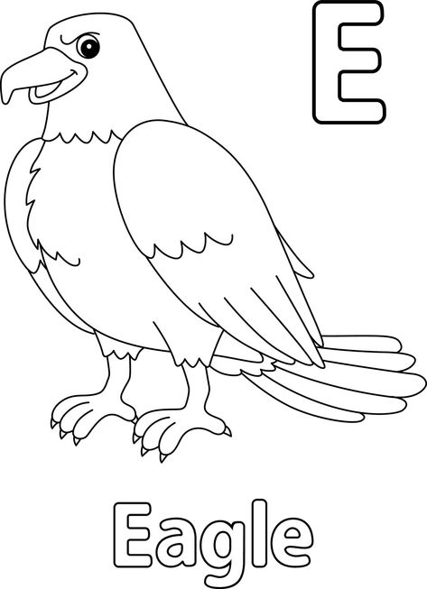 Eagle Coloring Pages Free Printable, E Is For Eagle, Eagle Coloring Pages, Eagle Clipart, Eagle Mask, Eagle Craft, Mexican Eagle, Eagle Drawing, Eagle Art