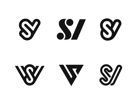 Sv Design Logo, Sv Logo Design Creative, Sv Tattoo, Sv Logo Design, S V Logo, I Letter Images, Sv Logo, Wm Logo, Letter I Logo