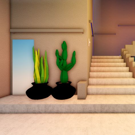 Rustic Family House ✨ Club Roblox Medium Apartment Medium Apartment, Stairs Rustic, Stair Cases, House Club, Roblox House, House Decals, Family House, Club House, Stairs