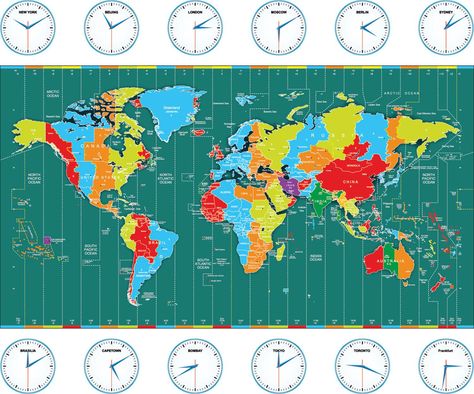 What time is it in Russia, what's the time difference and how many hours ahead is it? World time zone map explained Time Zone Map, World Time Zones, How To Work Out, Geography Map, What Time Is It, Cities Around The World, What Time Is, Time Zone, Time Zones