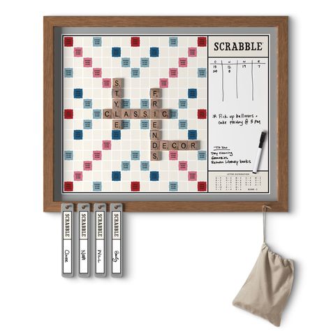 Scrabble tile wall art