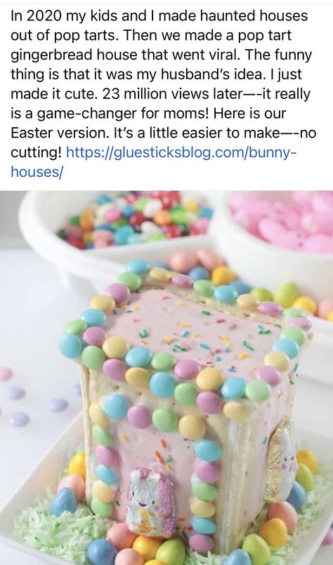 Bunny House, Haunted House, Pop Tarts, Gingerbread House, Easter Bunny, Tart, Gingerbread, Easter, Holidays