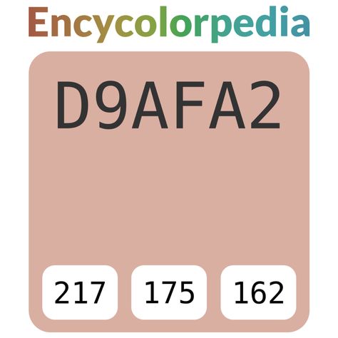 Pratt & Lambert Alamar 4-27 / #d9afa2 Hex Color Code Nippon Paint Color Code, Cloverdale Paint, Pittsburgh Paint, Porter Paint, Crown Paints, Kelly Moore, Valspar Paint, Hex Color, Nippon Paint