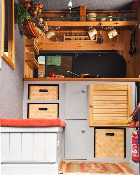 Caravan Living, Party Outside, Campervan Ideas, Camper Kitchen, Diy Campervan, Van Storage, Campervan Hire, Caravan Renovation, Kombi Home