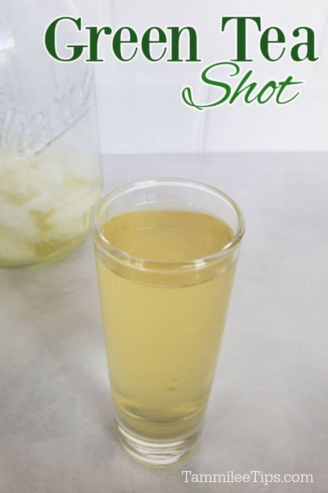 How to make a Green Tea Shot with Jameson Irish Whiskey. This easy fruity shot doesn't have green tea in it. It tastes amazing and is super easy to make. Can easily be adapted to make a Green Tea Cocktail. Sprite Recipe, Fruity Shots, Green Tea Cocktail, Green Cocktails, Beer Ingredients, Green Tea Drinks, Tea Cocktail, Jameson Whiskey, Jello Shot Recipes