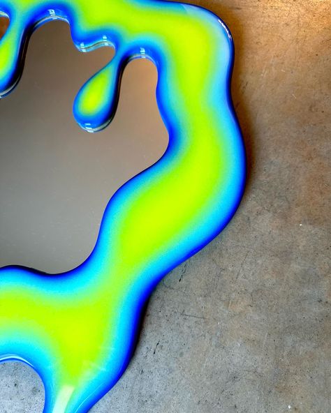 This drippy slime mirror oozes personality and fun 💚✨! Perfect for quirky home decor lovers, it adds a playful, artistic vibe to any room. Each piece is hand-crafted with a glossy, slime-like texture for a unique look that stands out. Whether it’s hung in your living room, bedroom, or studio, this mirror is sure to be a conversation starter. Click to explore more wild designs from HOTGLOOD and save this pin to spark ideas for your next room refresh! 🎨 Don’t forget to follow @hotglood on Instagram! #HomeDecor #SlimeArt #UniqueMirrors Ball Mirror, Glossy Slime, Artistic Vibe, Quirky Home, Room Refresh, Unique Mirrors, Quirky Home Decor, Slime, Living Room Bedroom