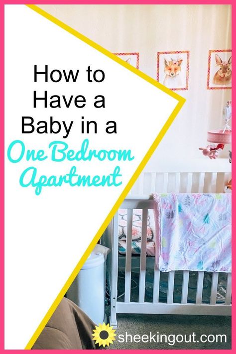 Newborn In One Bedroom Apartment, Sharing A Room With A Newborn, One Bedroom Apartment Nursery Ideas, Small Nursery In Parents Room, Nursery In One Bedroom Apartment, Small Space Baby Storage, One Bedroom Nursery Apartment, Baby In One Bedroom Apartment, Baby In Small Apartment