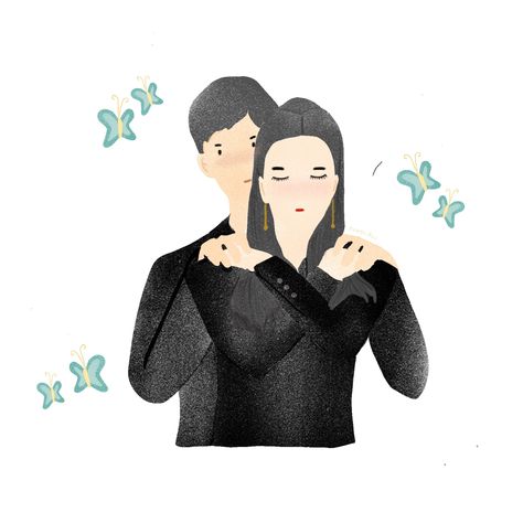 Butterfly Hug #Itsokaytonotbeokay #paweeillus ⁠ ⁠ #portraitdrawing Butterfly Hug, Colored Pencil Art, Exo Lockscreen, Its Okay To Not Be Okay, Uchiha Sasuke, Cute Cartoon Drawings, Tea Parties, Diy Crafts For Home Decor, Color Pencil Art