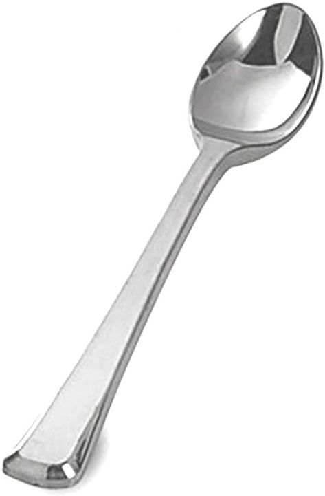 PRICES MAY VARY. 500 3.75" Mini Tasting Spoons Disposable Plastic Silver BPA Free 500 3.75 Mini Tasting Spoons Ice Cream Spoons Living Room Studio Apartment, Frozen Pudding, Tiny Spoon, Pudding Shots, Tiny Spoons, Ice Cream Spoon, Dining Room Table Set, Small Spoon, Plastic Spoons