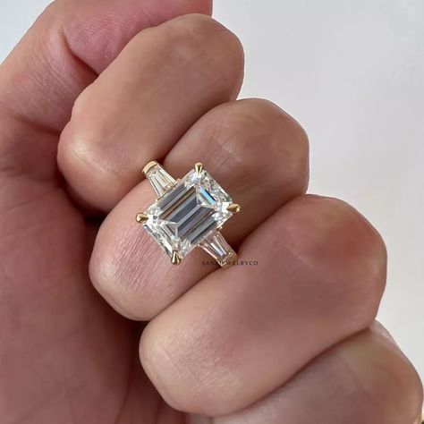 This Engagement Rings item by Sanajewelryco has 44 favorites from Etsy shoppers. Ships from India. Listed on Nov 30, 2022 Emerald Trilogy Engagement Ring, 14k Rose Gold Wedding Ring, Baguette Engagement Ring, Trilogy Ring, Yellow Engagement Rings, Three Stone Engagement Ring, Emerald Cut Moissanite, Baguette Diamond Rings, Promise Ring Gift