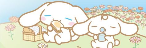 Cinnamon Roll Sanrio Header, Cinnamoroll Banner, Milk Sanrio, Roll Banner, Sanrio Danshi, Kitty Cafe, Phone Inspiration, Sanrio Wallpaper, Fb Covers