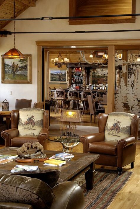 western rustic living room decor ideas Western Living Room Ideas, Western Interior Design, Western Living Rooms, Ranch Style Decor, Rich Interior, Western Living Room Decor, Ranch Photos, Classic Room, Western Living Room