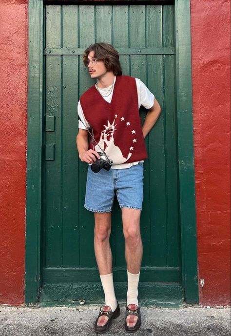 Dad Style Aesthetic, Indie Boy Outfits, Build An Outfit, Outfits For Teenage Guys, Dad Style, 70s Outfits, Dad Fashion, Black Shoe, Style Aesthetic