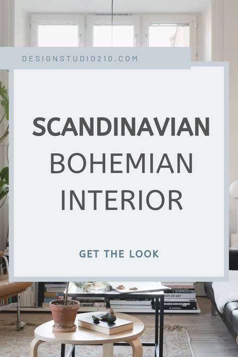 Get inspired over the Scandinavian bohemian interior design style. A fusion between the crisp lines of a Scandinavian decor and the more relaxed vibes of a bohemian interior space.   Find more inspiring photos in this post together with 3 quick tips on how to get this style.   #scandinaviandesign #nordicdesign #homedecor #interiordesign #bohemiandecor Scandinavian Bohemian Interior, Scandinavian Interior Style, Modern Scandinavian Interior, Scandinavian Design Style, Interior Design Principles, Interior Design Scandinavian, Bohemian Interior Design, Interior Design Images, Interior Design Guide